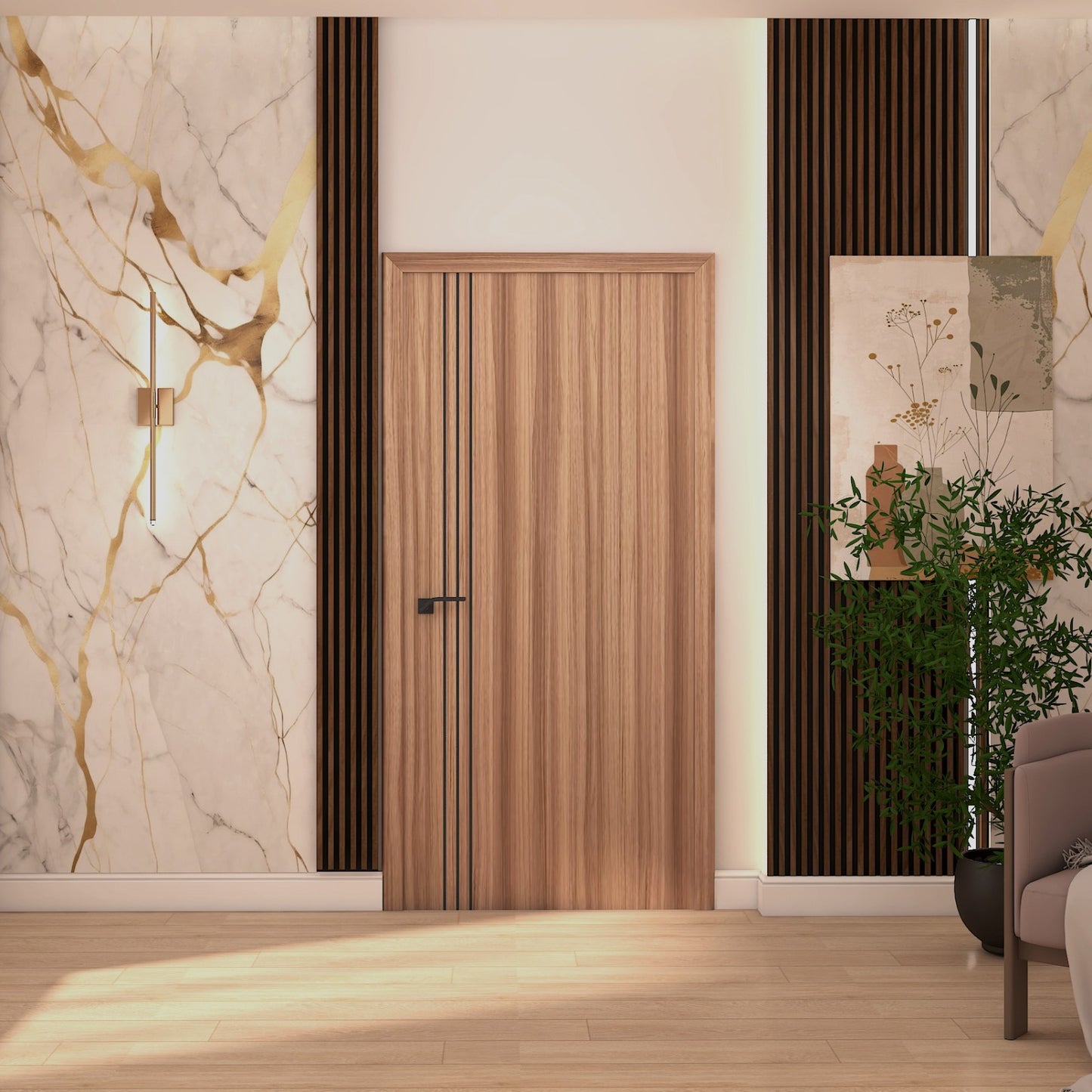 solid wood door