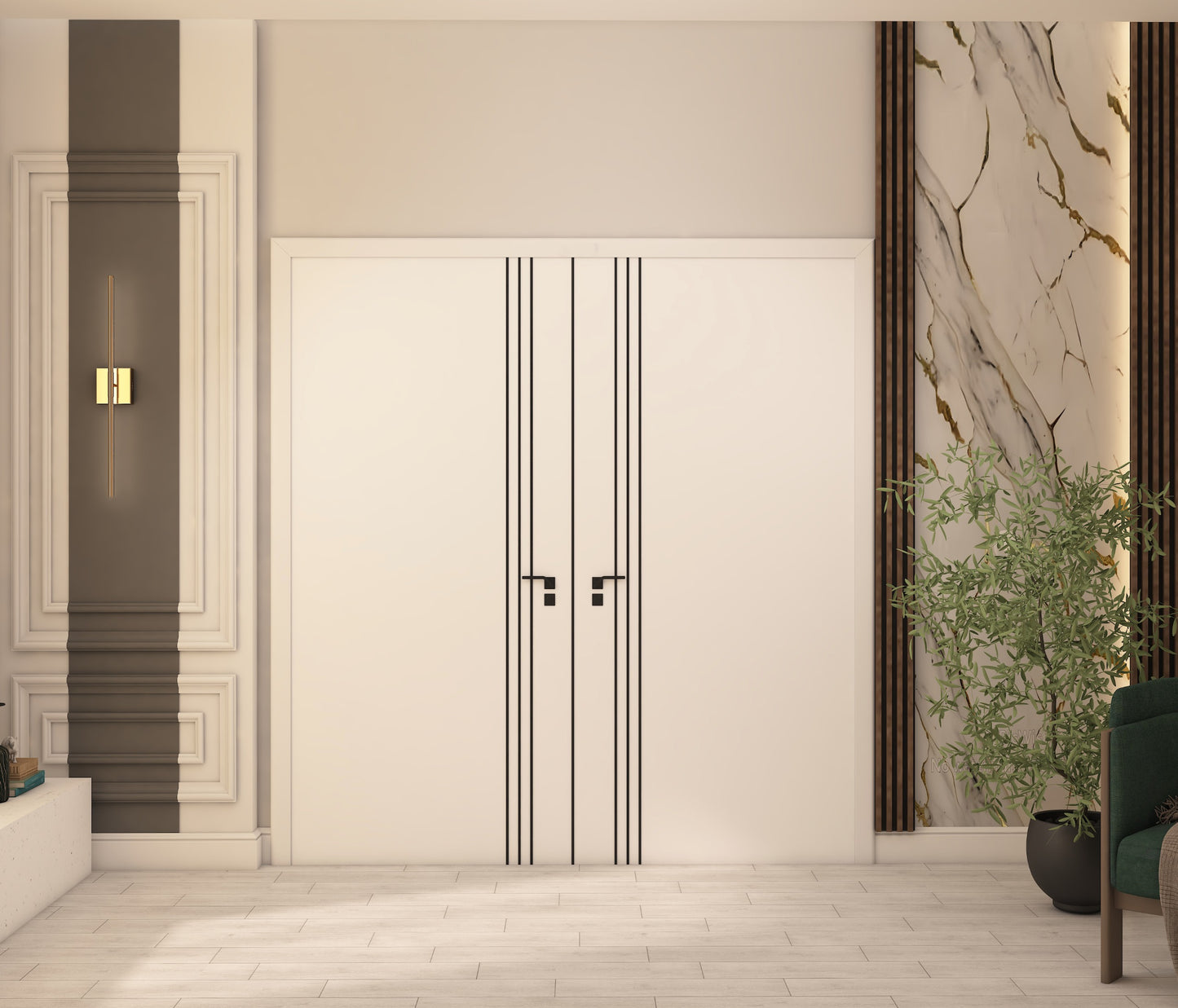 solid wood door