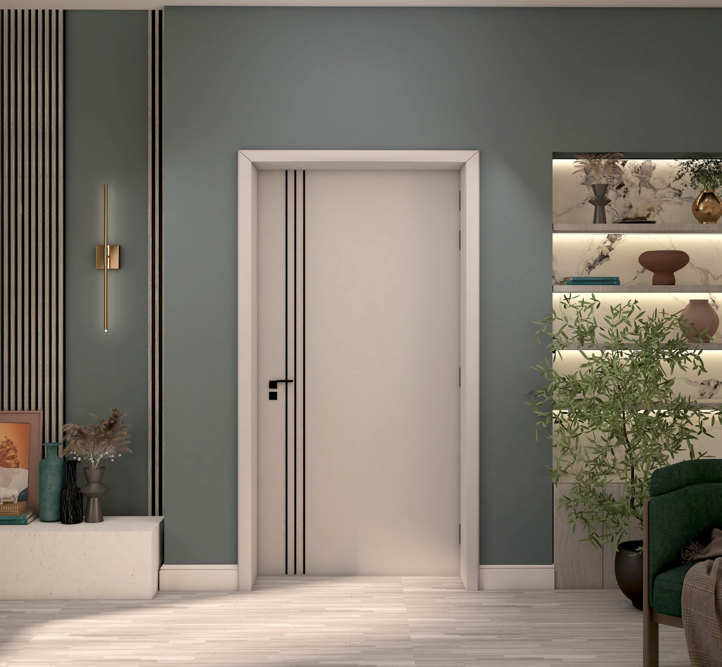 solid wood door