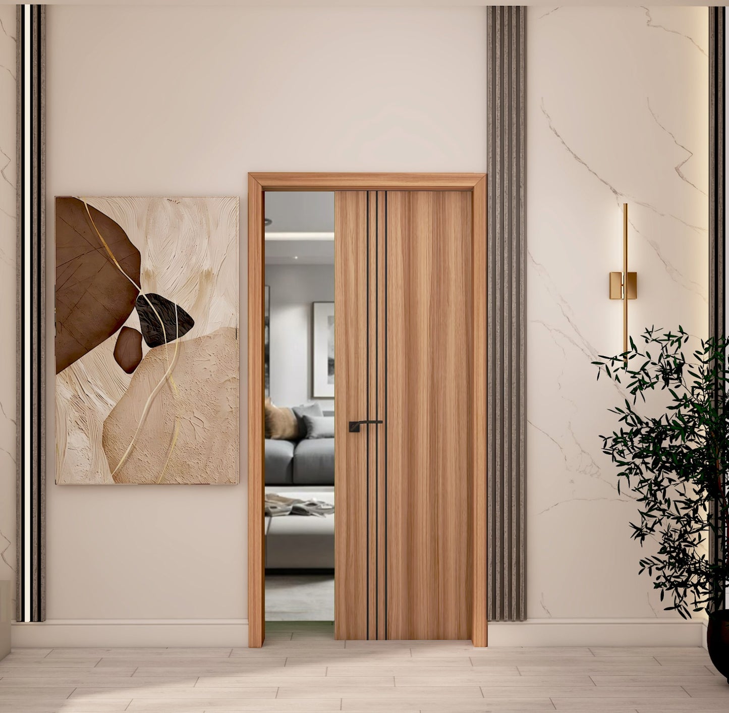 solid wood door