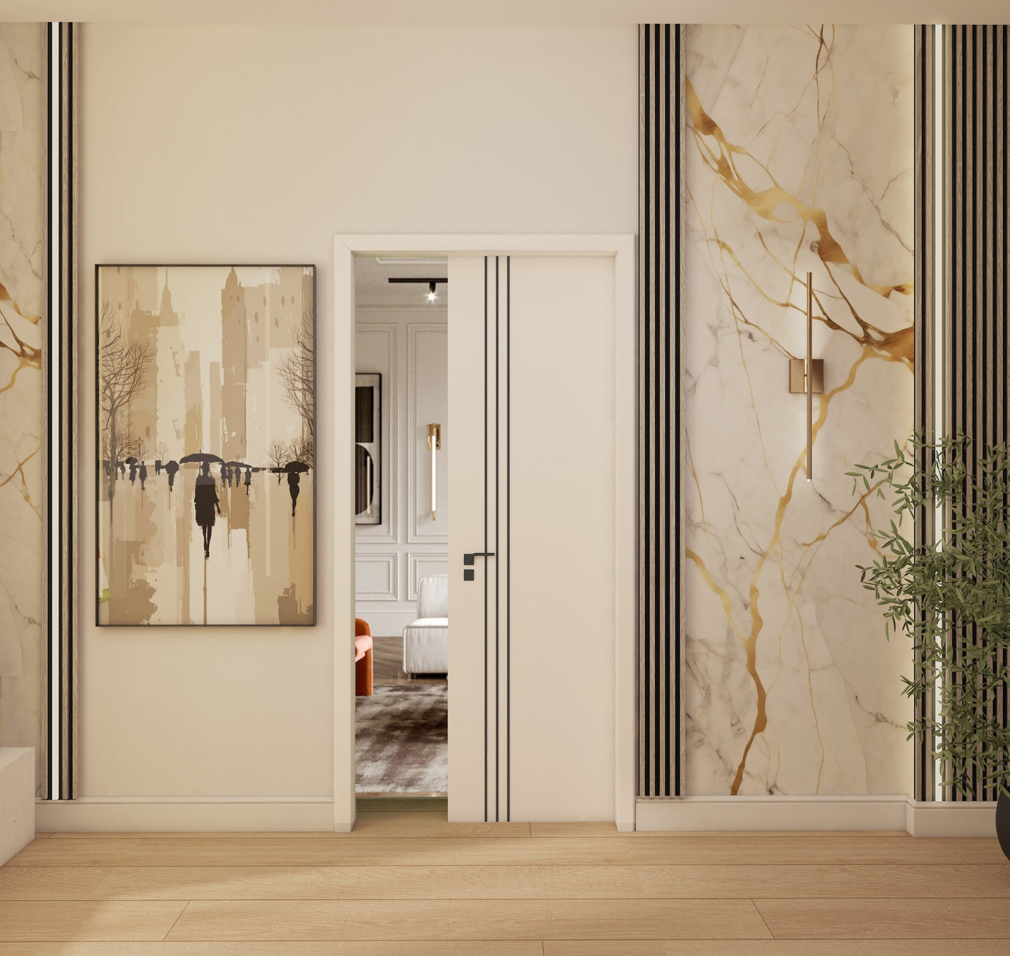 solid wood door