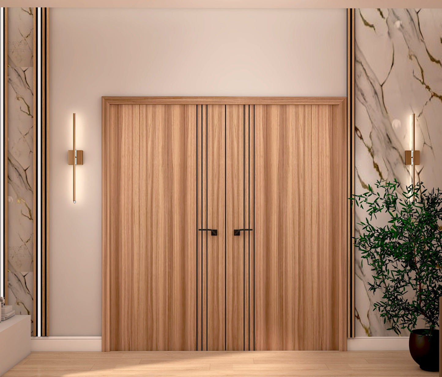 solid wood door
